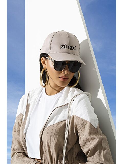 For You Moda Angel Nakışlı Siperli Beyzbol Taş Şapka - S000026872-25636