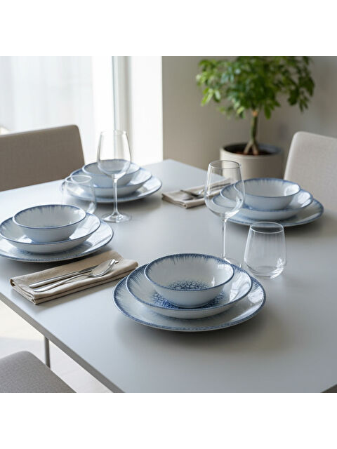 GÜRAL PORSELEN Enternasyonel Antares 12 Parça Yemek Takımı 14711 - S000484615-37646