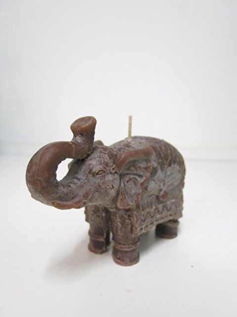 Missi Büyük Dekoratif Kahverengi Fil Mum - S000016000-19413