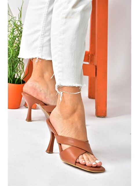 Fox Shoes P590033009 Taba Kadın Terlik - S000052763-37454