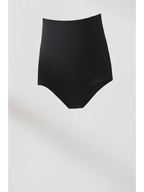 C&City C12708 Kadın Lazer Yüksek Bel Kesim Slip Korse Siyah - S000222310-19351