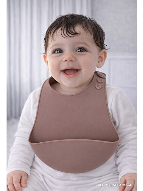 Babyjem 901 Silikon Önlük Latte - S000427562-28102