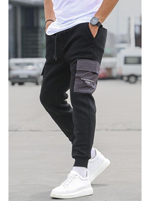 Madmext Siyah Cep Detaylı Eşofman Altı 5475 - S000031811-19351