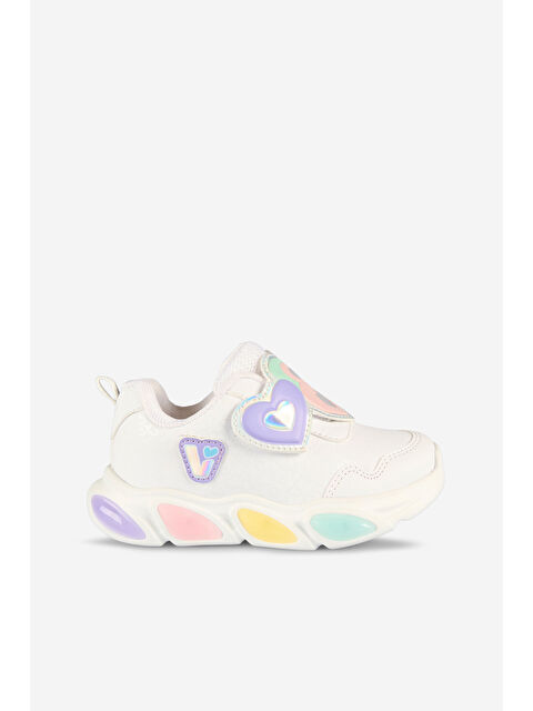 Vicco Lovely Işıklı Kız Okul Öncesi Beyaz Spor Ayakkabı