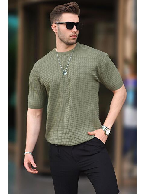 Madmext Erkek Haki Tişört 5685 - S000016107-18547