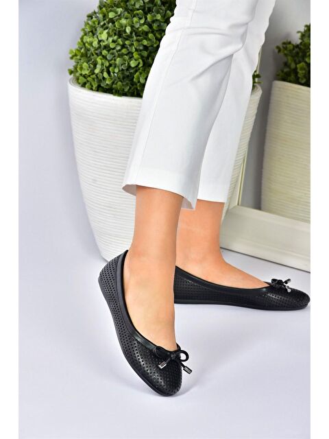 Fox Shoes Siyah Günlük Kadın Babet M250012009 - S000031748-19351