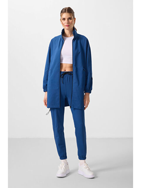 Tommylife Parlament Dik Yaka Fermuarlı Rahat Form Kadın Eşofman Tunik Takım - 95345 - S000365213-17234