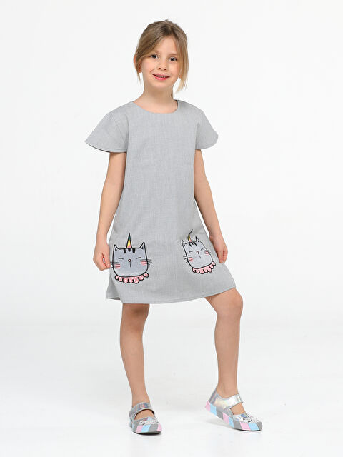 Casabony Unicat Dokuma Kız Elbise - S000145020-20600