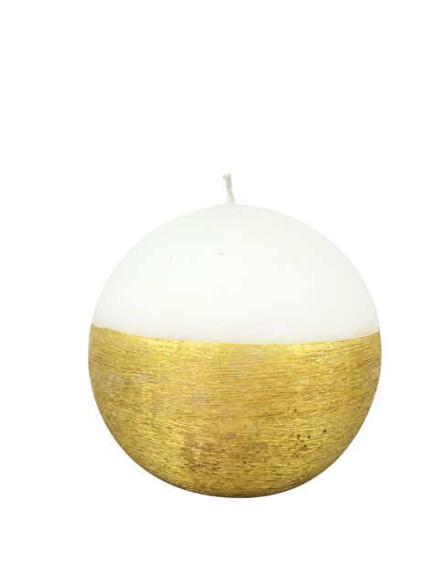 Missi Altın Taramalı 8 cm Top Mum - S000076051-20076