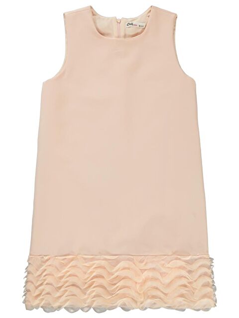 Civil Girls Etek Ucu Fırfırlı 10-13 Yaş Elbise