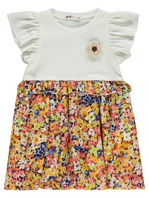 Civil Girls Çıtır Çiçek Desen 2-5 Yaş Elbise - S000420400-19965