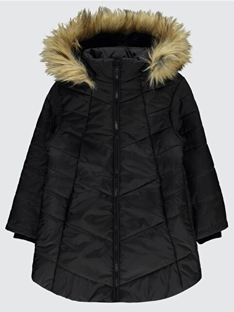 Civil Girls Kapüşonu Tüylü 6-9 Yaş Mont - S000316850-19351