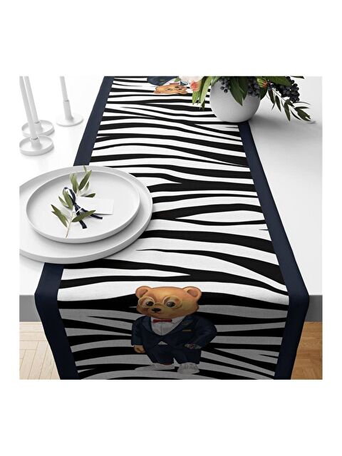 Evmila Teddy Desenli Kadife Runner 40x140 cm - S000085807-23173