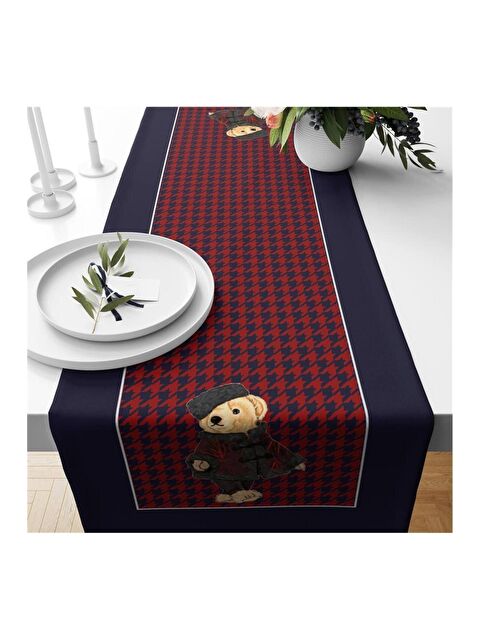 Evmila Teddy Desenli Kadife Runner 40x140 cm - S000085815-23173