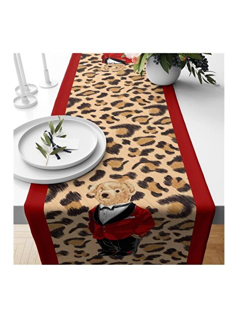 Evmila Teddy Desenli Kadife Runner 40x140 cm - S000085819-23173