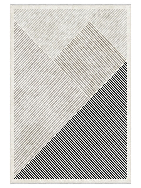 Homefesto Modern Dekoratif Yıkanabilir Kaymaz Taban Halı – İnce, Yumuşak Salon Halısı, Mutfak Halısı ve Yolluk - S000442007-20600