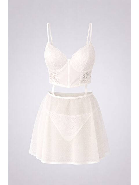 LOYA Ekru Valencıa  Transparan Babydoll - S000505976-19965