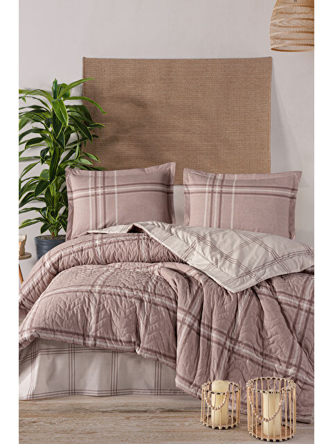 Clasy %100 Pamuk Tek Kişilik Dört Mevsim Set Capella Kahve - S000338319-19413