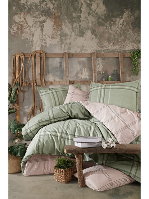 Clasy %100 Pamuk Nevresim Takımı Çift Kişilik Capella Yeşil - S000338317-18194