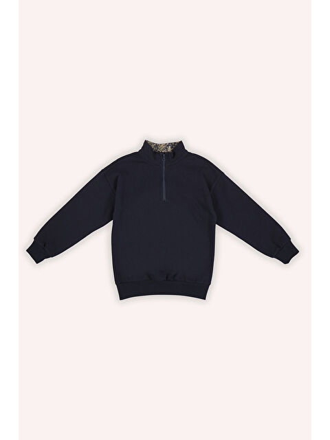 Panço Erkek Çocuk Çanta Detaylı Lacivert Sweatshirt - S000318422-21164