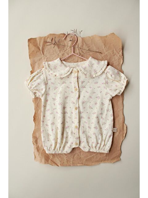 Oh La La Koala For Little Ones Pembe Çiçek Düğmeli Tulum