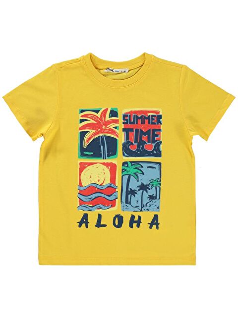 Civil Boys Summer Tıme Baskılı 2-5 Yaş Tişört - S000359327-20072