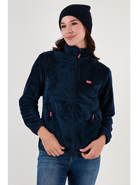Lela Slim Fit Anti-Pilling Tüylenme Yapmayan Yumuşak Dokulu Fermuarlı Polar Hırka 5907017 - S000107397-23093