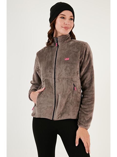 Lela Slim Fit Anti-Pilling Tüylenme Yapmayan Yumuşak Dokulu Fermuarlı Polar Hırka 5907017 - S000107397-26429