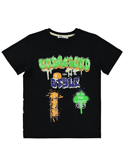 Civil Boys Undergrund Baskılı 10-13 Yaş Tişört - S000362561-19351