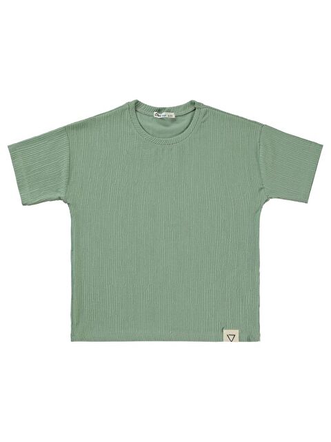 Civil Boys Kendinden Desenli 10-13 Yaş Tişört - S000359495-18547