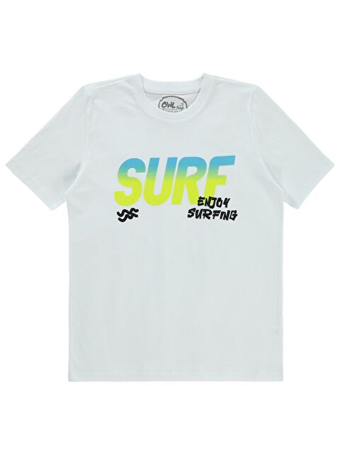 Civil Boys Surf Baskılı 10-13 Yaş Tişört - S000198934-20063