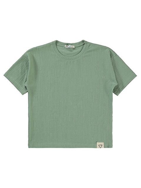 Civil Boys Kendinden Desenli 6-9 Yaş Tişört - S000359438-18547