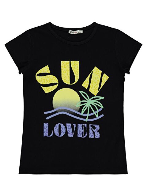 Civil Girls Sun Lover Baskılı 10-13 Yaş Tişört