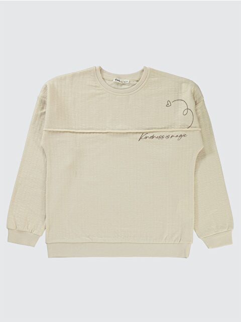 Civil Girls Kalp Baskılı 10-13 Yaş Sweatshirt - S000287149-25636