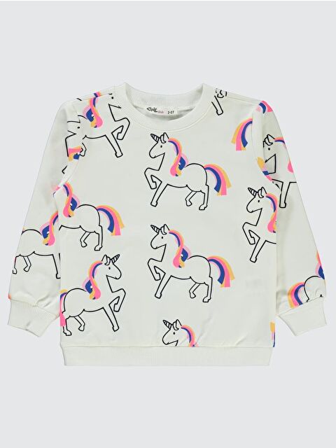 Civil Girls Renkli 2-5 Yaş Sweatshirt - S000284154-19965