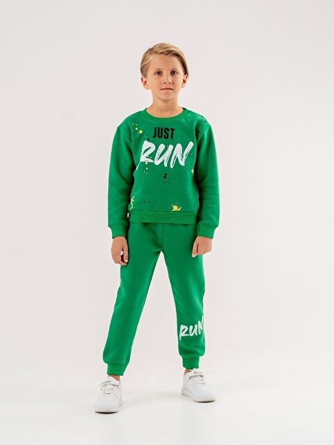 COPPA BABY Bisiklet Yaka Baskılı  Uzun Kollu  Eşofman Takım - S000124507-18194