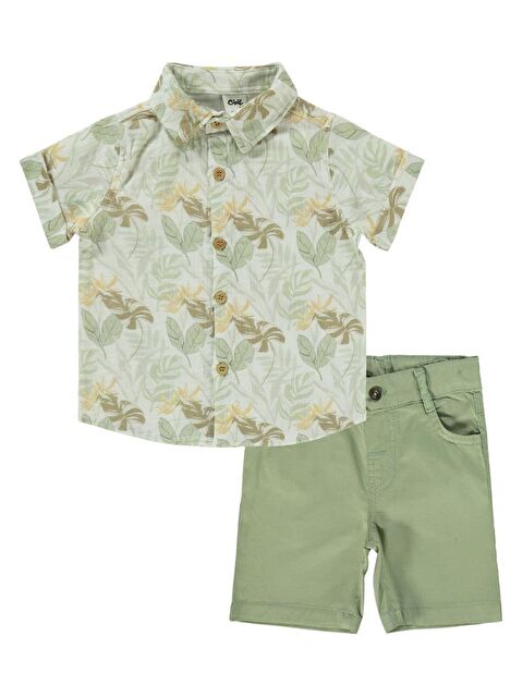 Civil Baby Yeşil Yaprak Desenli 6-18 Ay Takım - S000364714-18547