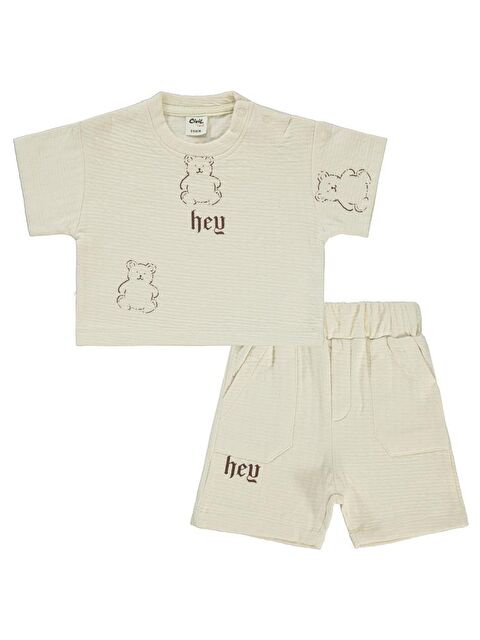 Civil Baby Ayıcık Baskılı 6-18 Ay Takım - S000356975-19928