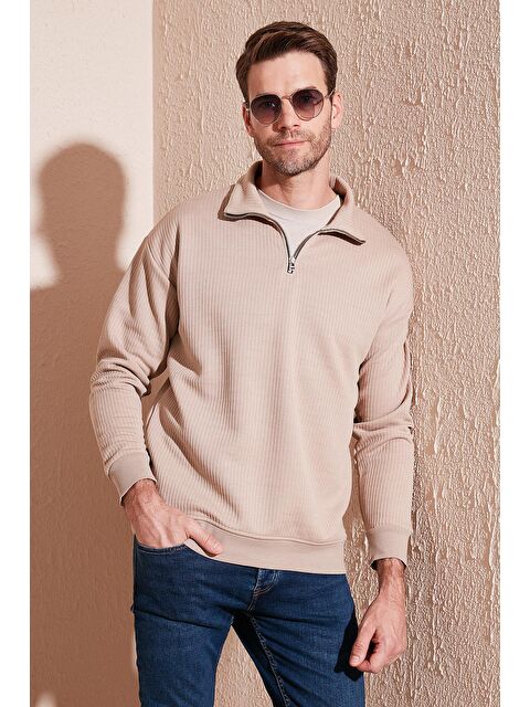 Buratti Yarım Fermuarlı Yaka Relaxed Fit Sweat 5905509 - S000079232-26429