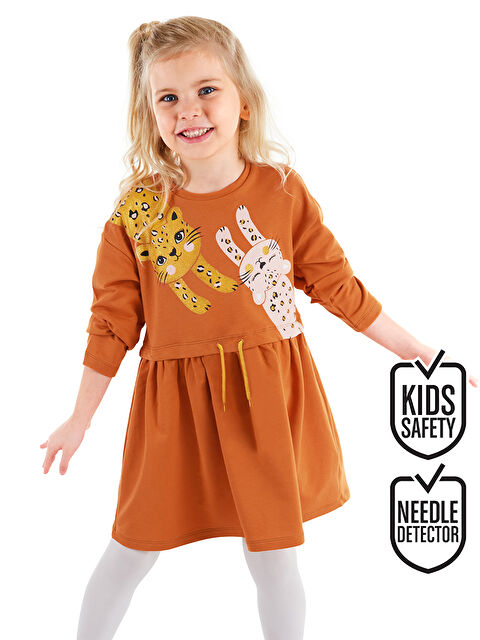 Denokids Mini Leoparlar Kız Çocuk Elbise - S000009247-23173