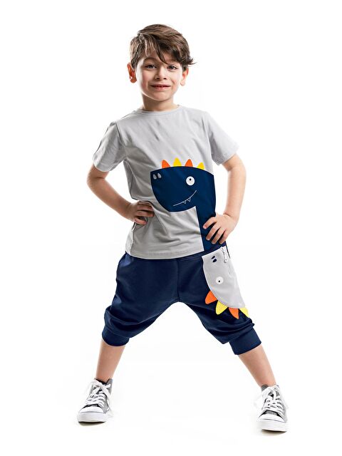 Denokids Fermuar Ağızlı Dino Baggy Takım - S000009596-23173