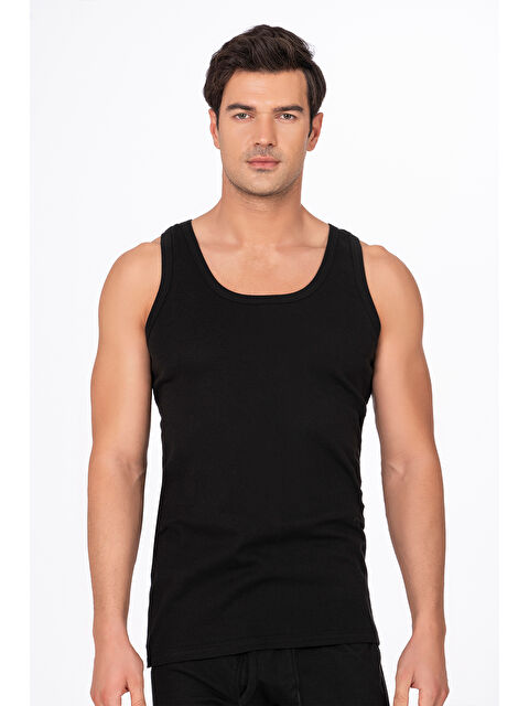 Kompedan Erkek %100 Pamuklu Ribana Atlet - S000159736-19351