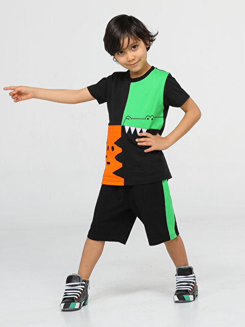 Casabony Tiger - Croco Erkek Çocuk Şort Takım - S000144536-20013