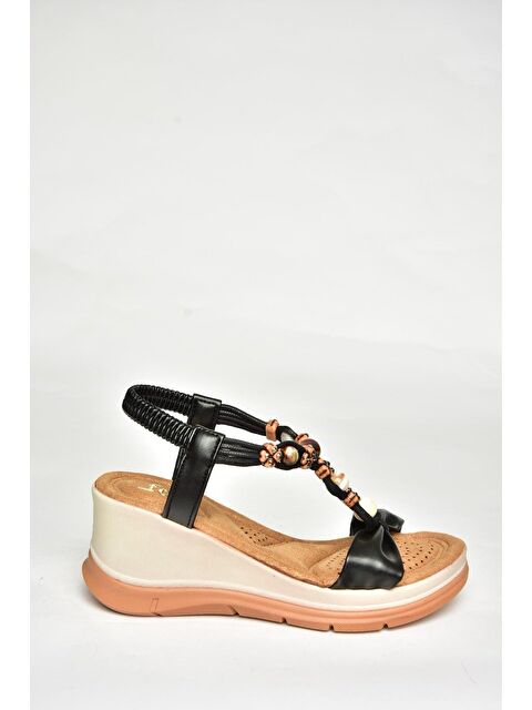 Fox Shoes Siyah Kadın Sandalet U2589244 - S000401129-19351