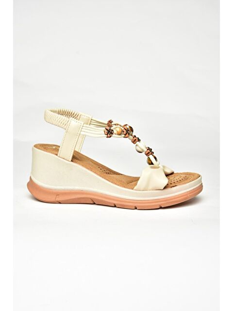 Fox Shoes Bej Kadın Sandalet U2589244 - S000401129-19928