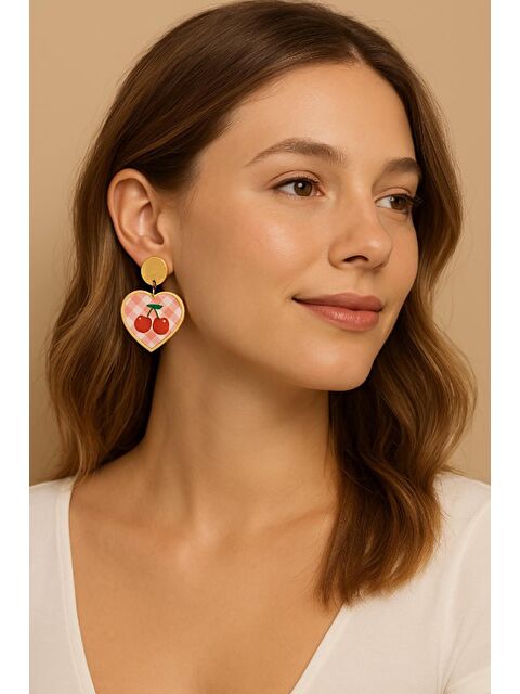 New Obsessions Cherry Cherry Lady Kadın Küpe - S000365394-20024