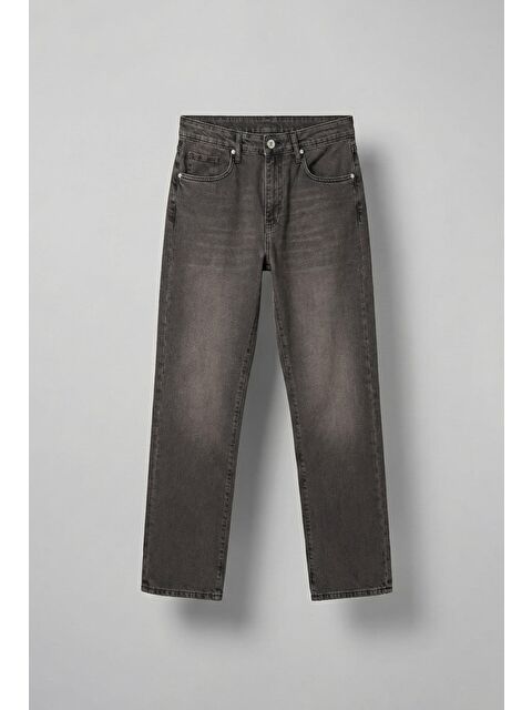 Abluka Online Erkek Yıkamalı Baggy Fit Jean Pantolon Kahverengi - S000481842-19413