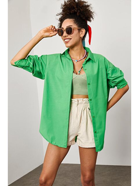 Xhan Oversize Uzun Gömlek 2KXK2-45625-08 - S000031916-18194
