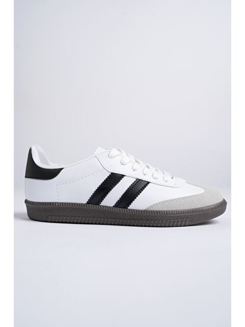 Muggo GORDON Unisex Ortopedik Günlük Bağcıklı Yürüyüş Koşu Sneaker Spor Ayakkabı