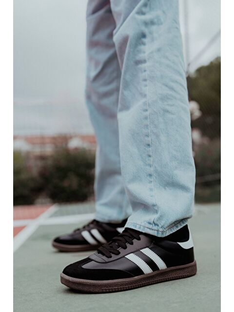 Muggo GORDON Unisex Ortopedik Günlük Bağcıklı Yürüyüş Koşu Sneaker Spor Ayakkabı